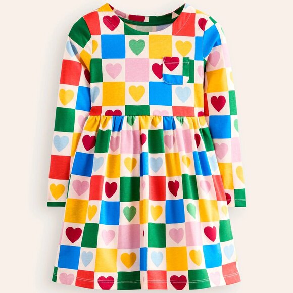 Mini Boden Other - NWOT Mini Boden Long Sleeve Fun Jersey Dress